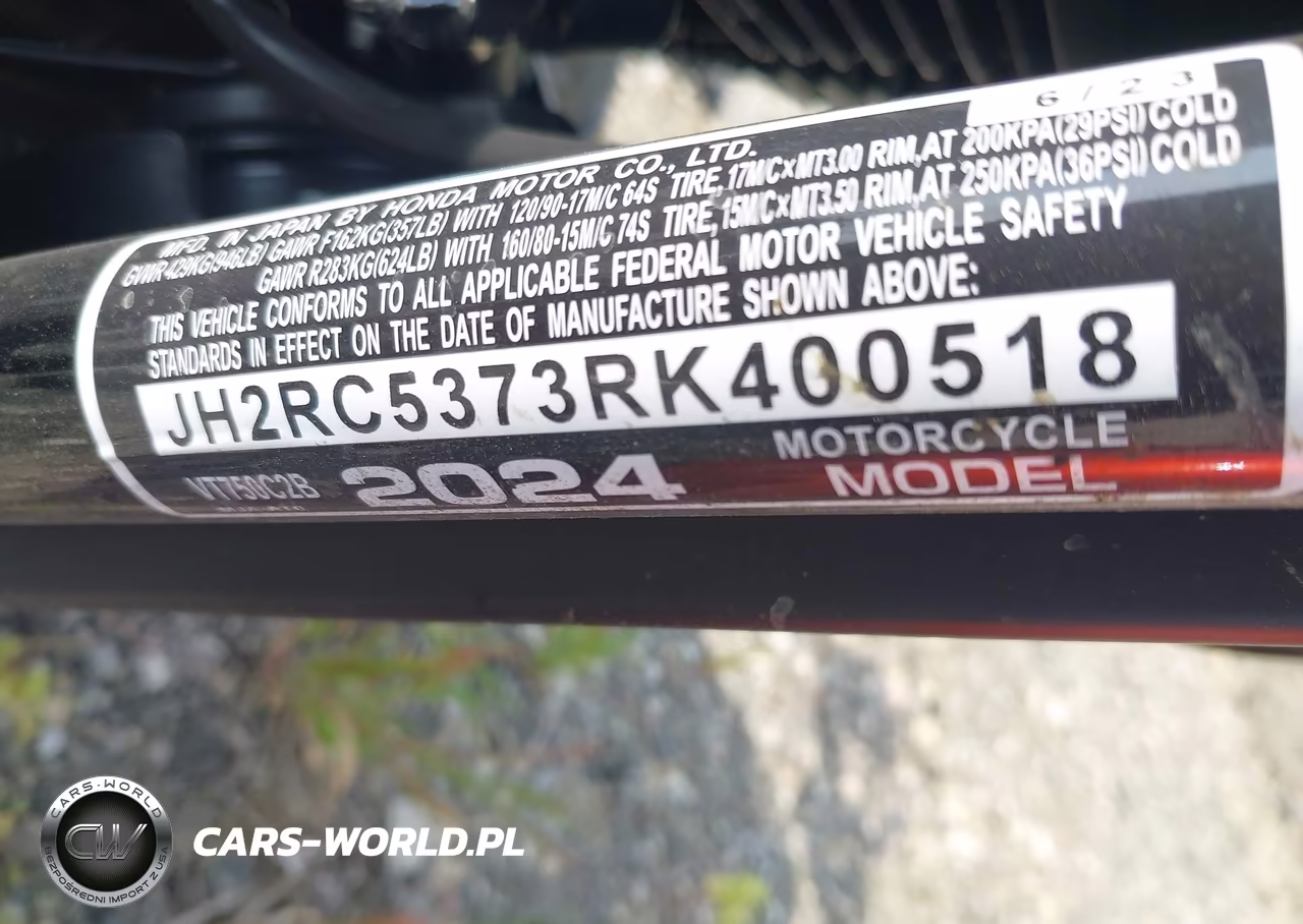 2024 Honda Vt750 C2B VIN:JH2RC5373RK400518 - 10