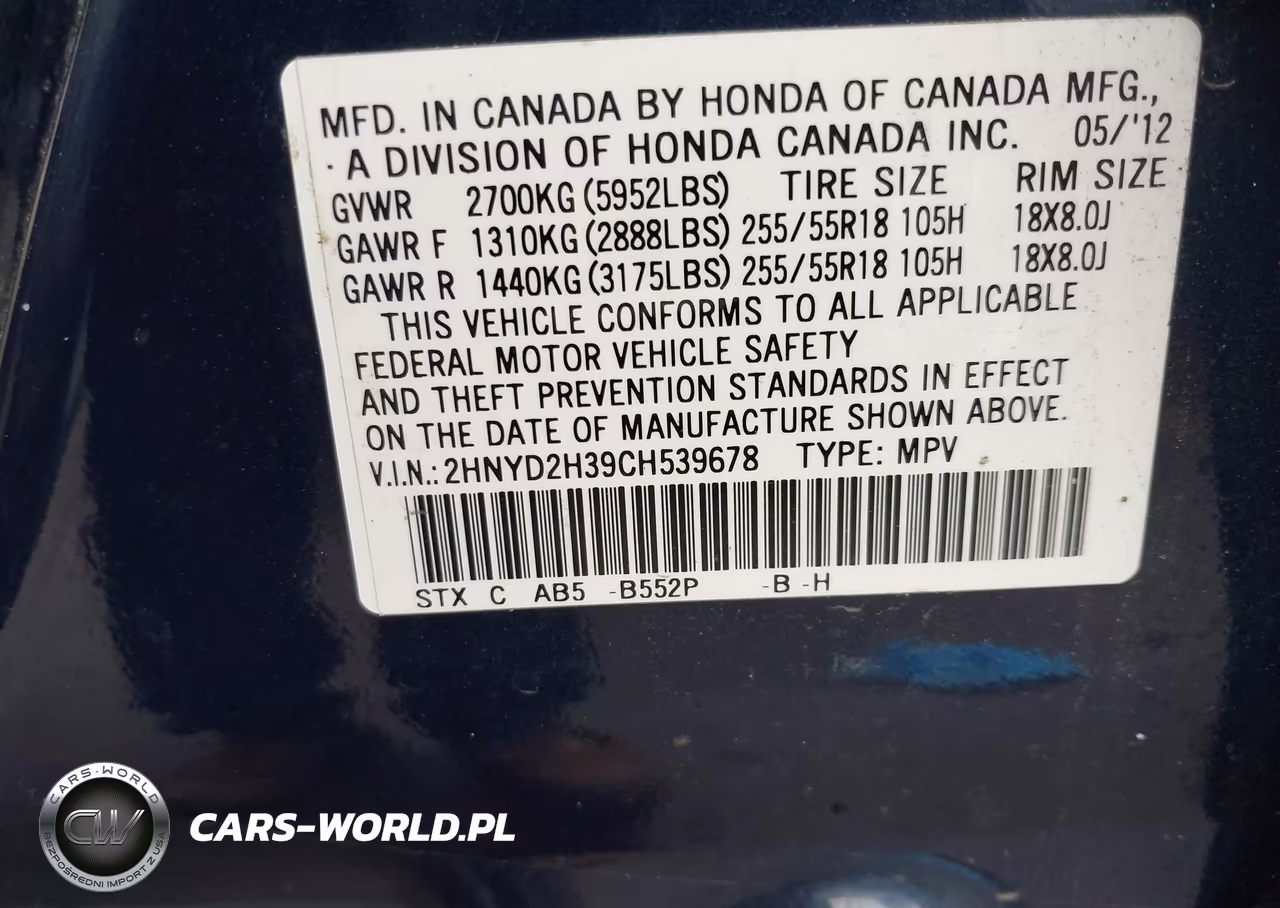 2012 Acura Mdx Technology Package VIN:2HNYD2H39CH539678 - 9