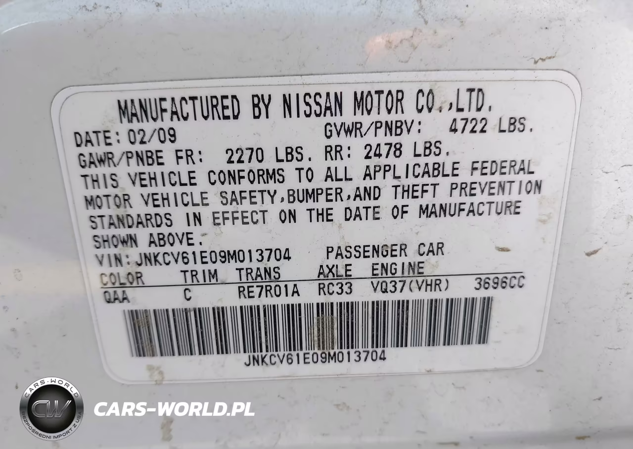 2009 Infiniti G37 Journey VIN:JNKCV61E09M013704 - 9