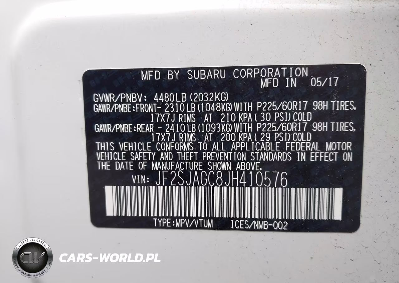 2018 Subaru Forester 2.5I Premium VIN:JF2SJAGC8JH410576 - 9