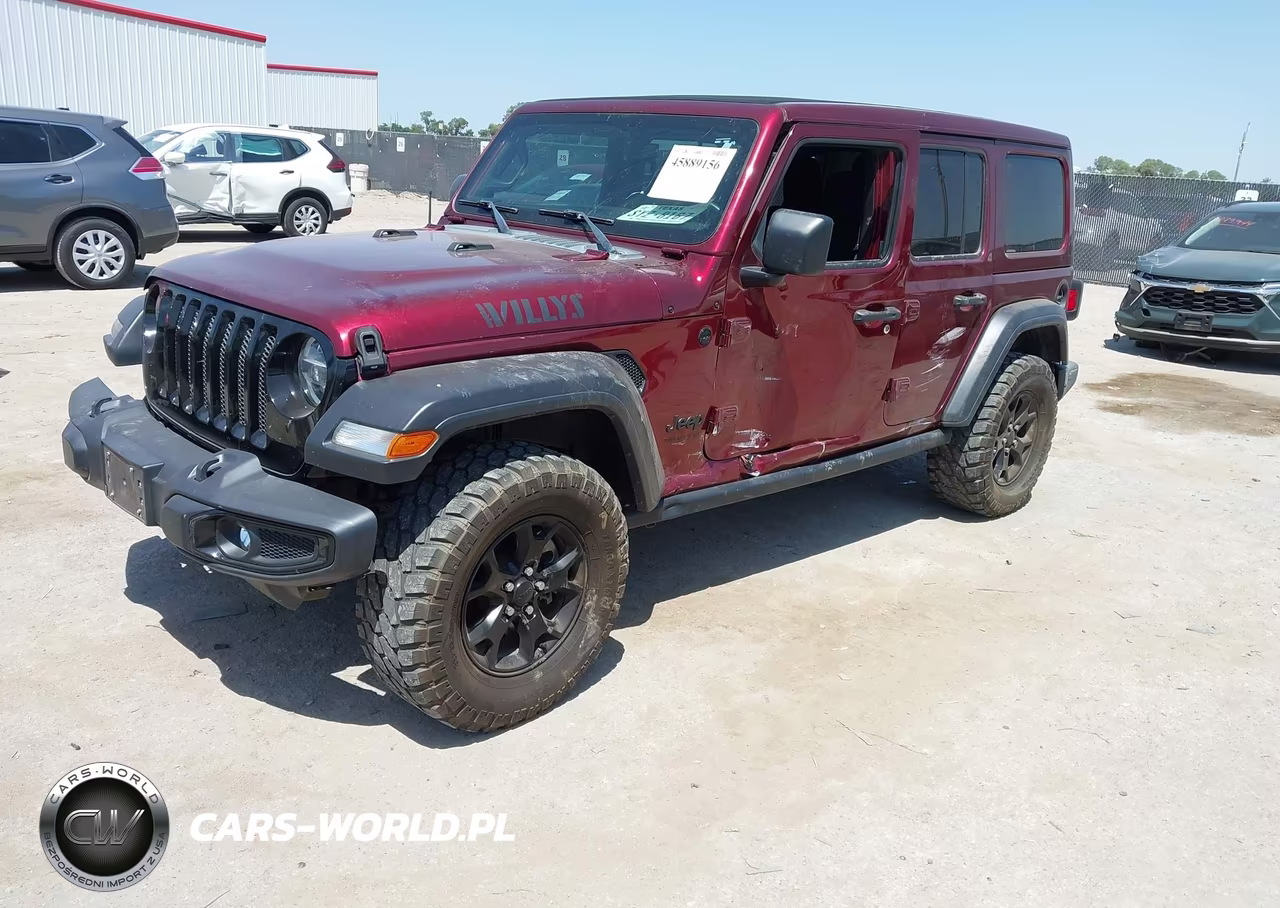 2021 Jeep Wrangler Unlimited Willys 4X4 VIN:1C4HJXDN0MW557587 - 2