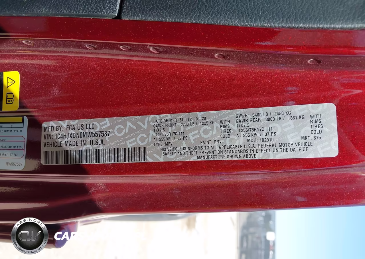 2021 Jeep Wrangler Unlimited Willys 4X4 VIN:1C4HJXDN0MW557587 - 9