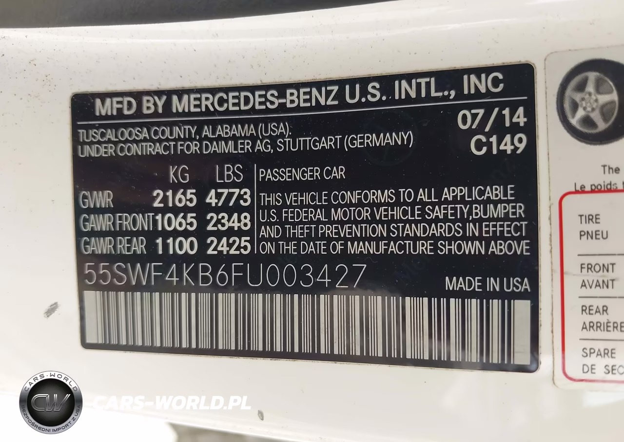 2015 Mercedes-Benz C 300 4Matic VIN:55SWF4KB6FU003427 - 9