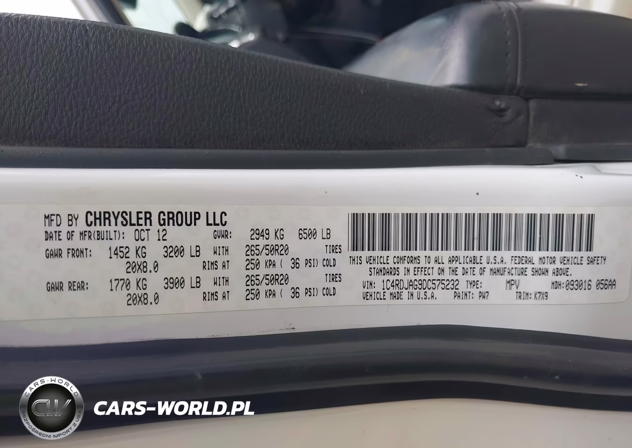 2013 Dodge Durango Sxt VIN:1C4RDJAG9DC575232 - 9