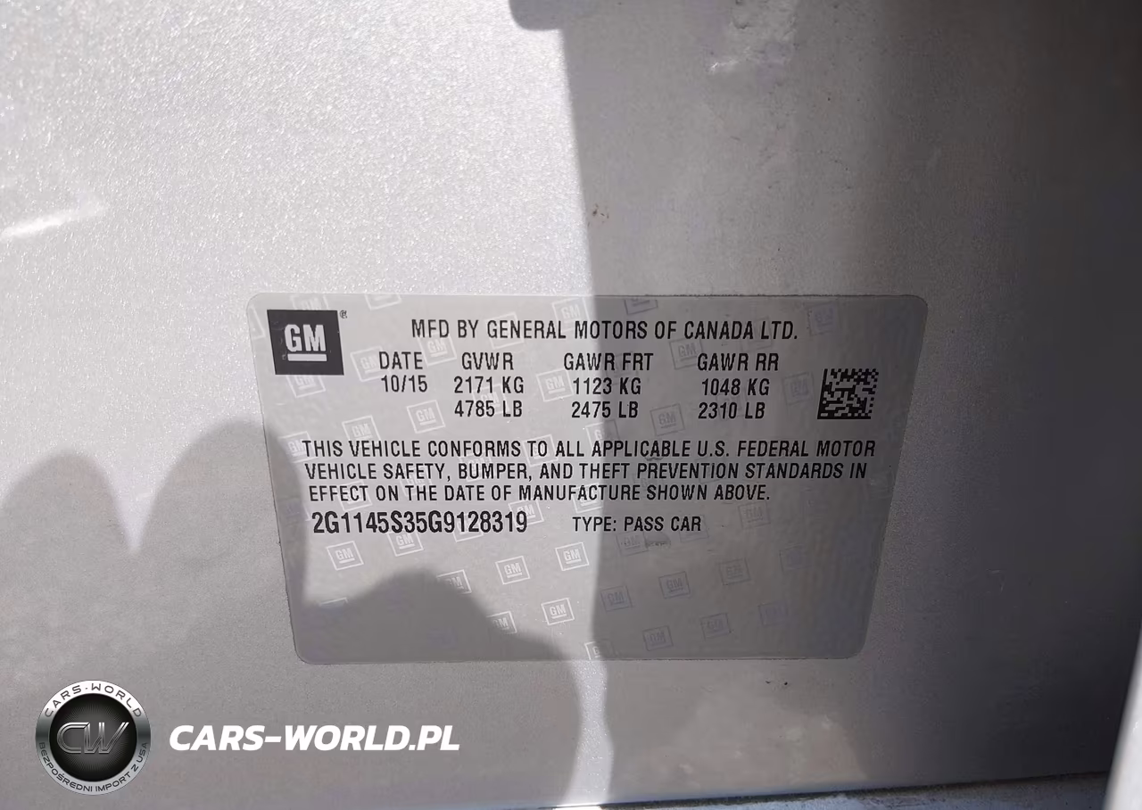 2016 Chevrolet Impala 2Lz VIN:2G1145S35G9128319 - 9