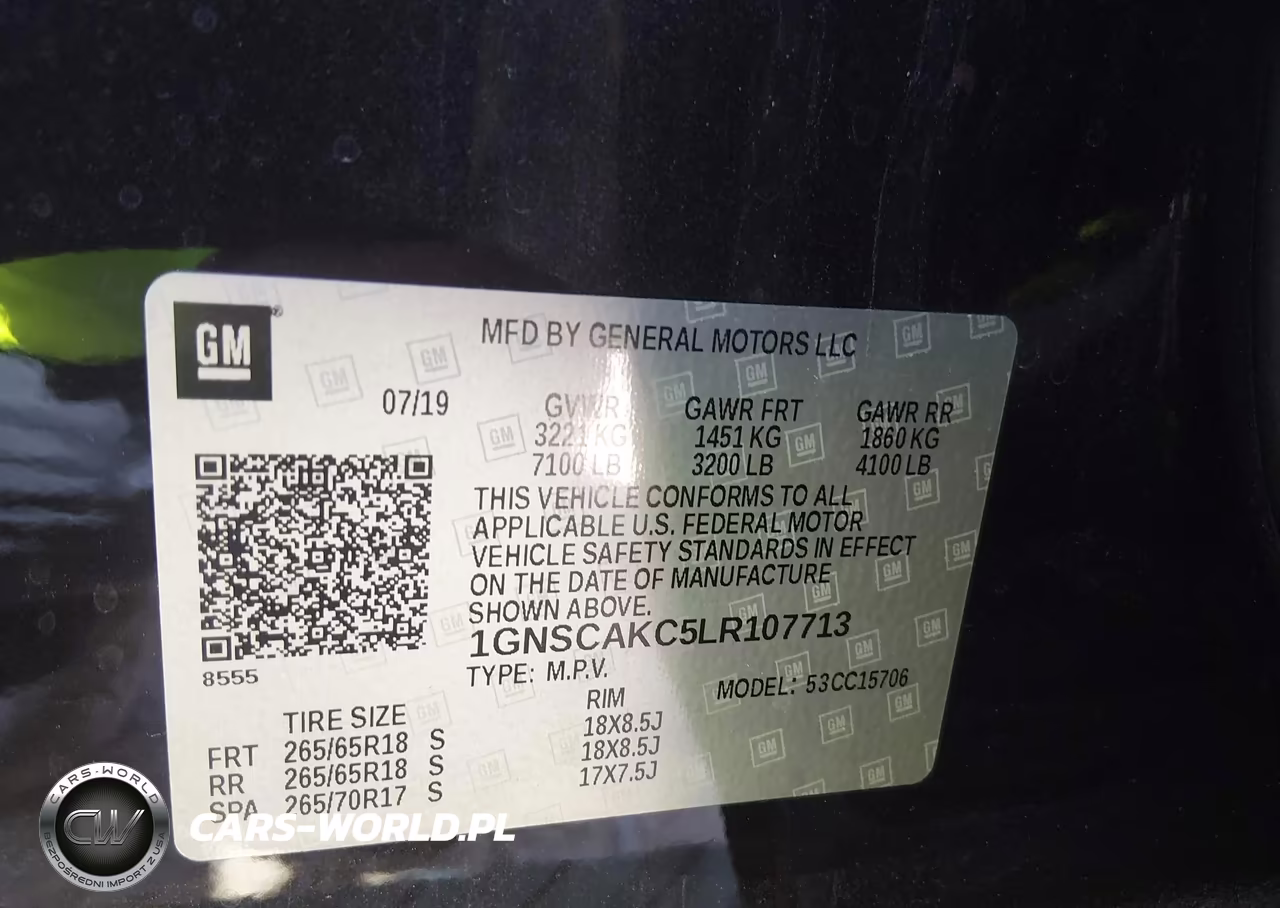 2020 Chevrolet Tahoe 2Wd Ls VIN:1GNSCAKC5LR107713 - 9