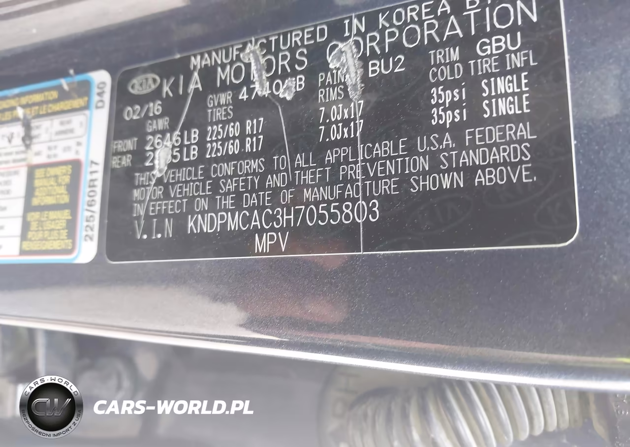 2017 Kia Sportage Lx VIN:KNDPMCAC3H7055803 - 9
