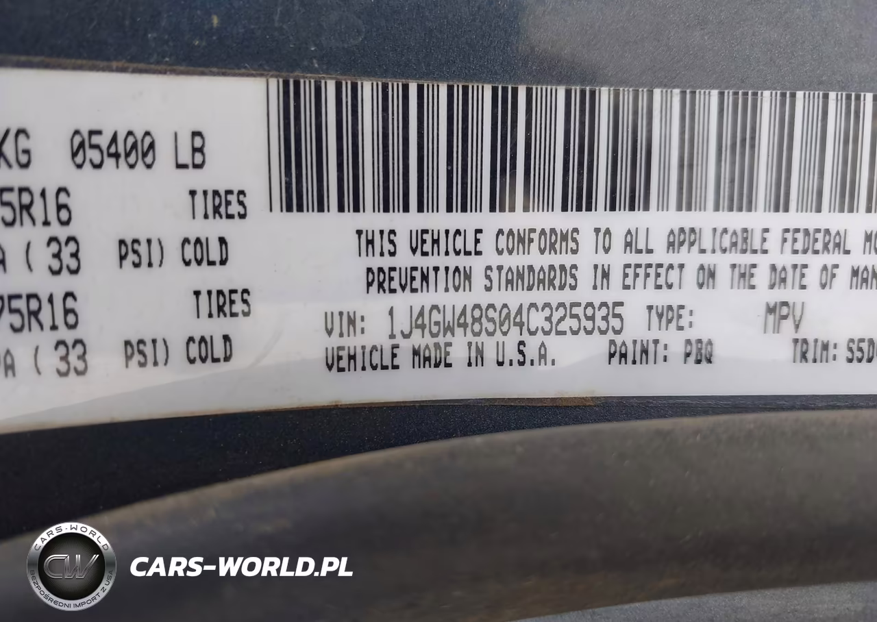 2004 Jeep Grand Cherokee Laredo VIN:1J4GW48S04C325935 - 9