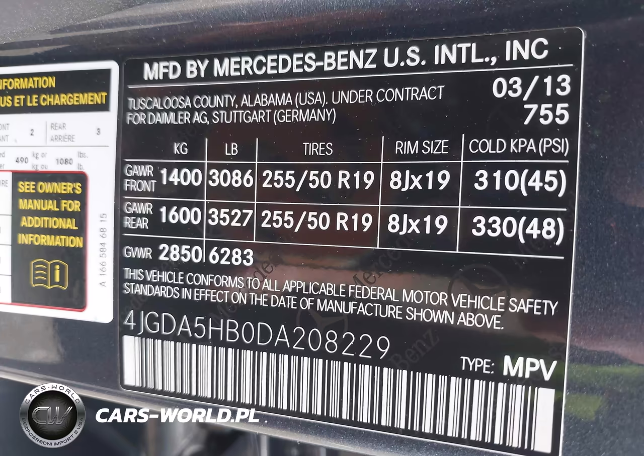 2013 Mercedes-Benz Ml 350 4Matic VIN:4JGDA5HB0DA208229 - 9