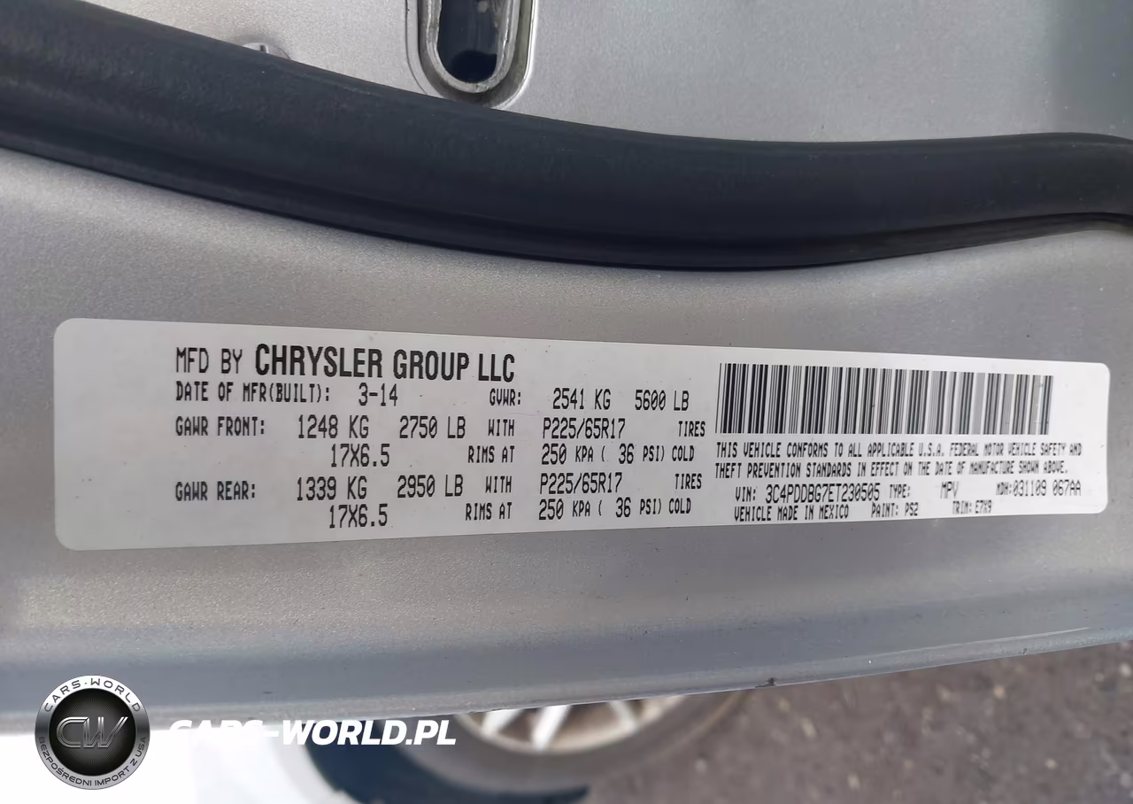 2014 Dodge Journey Sxt VIN:3C4PDDBG7ET230505 - 9