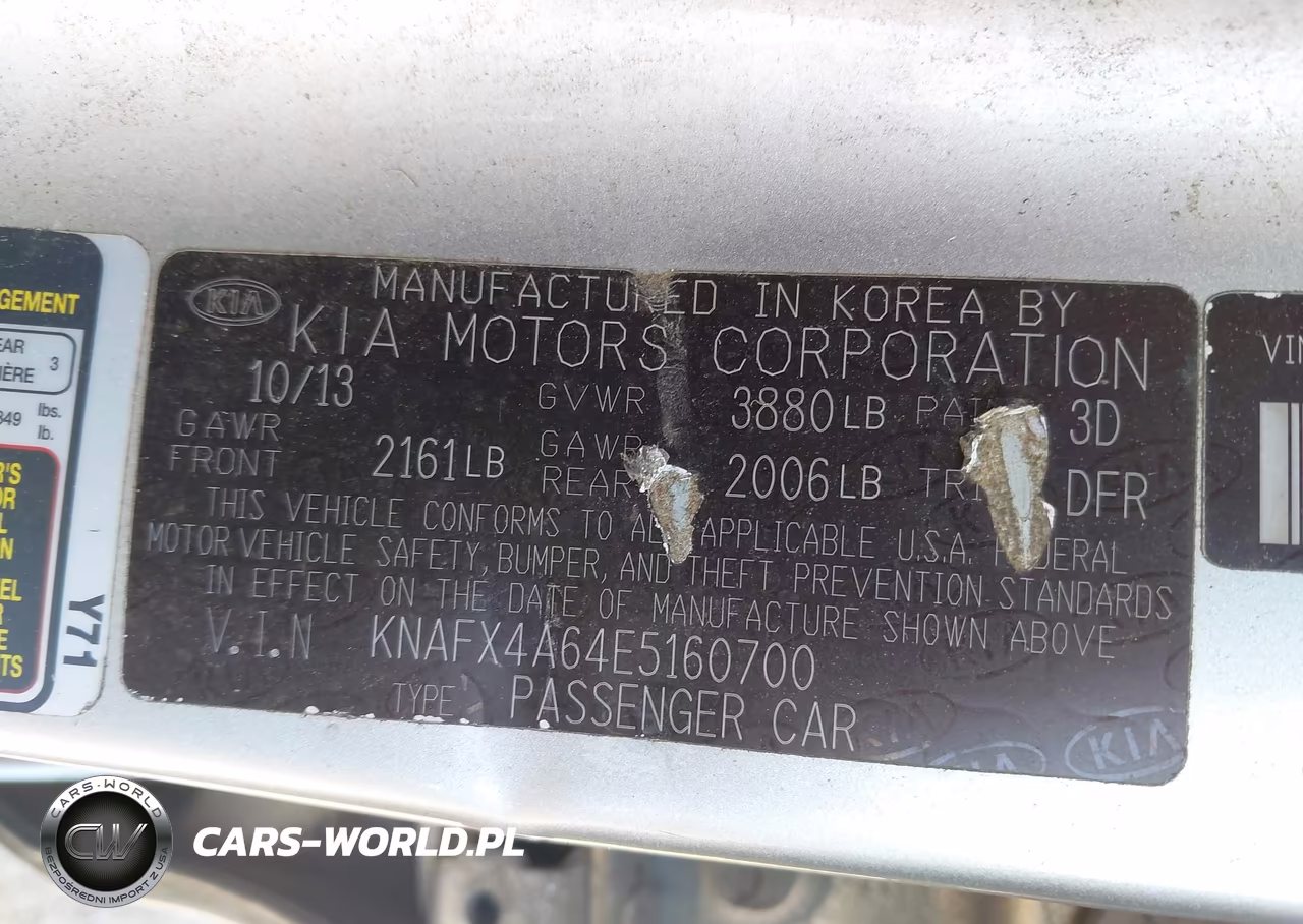 2014 Kia Forte Lx VIN:KNAFX4A64E5160700 - 9