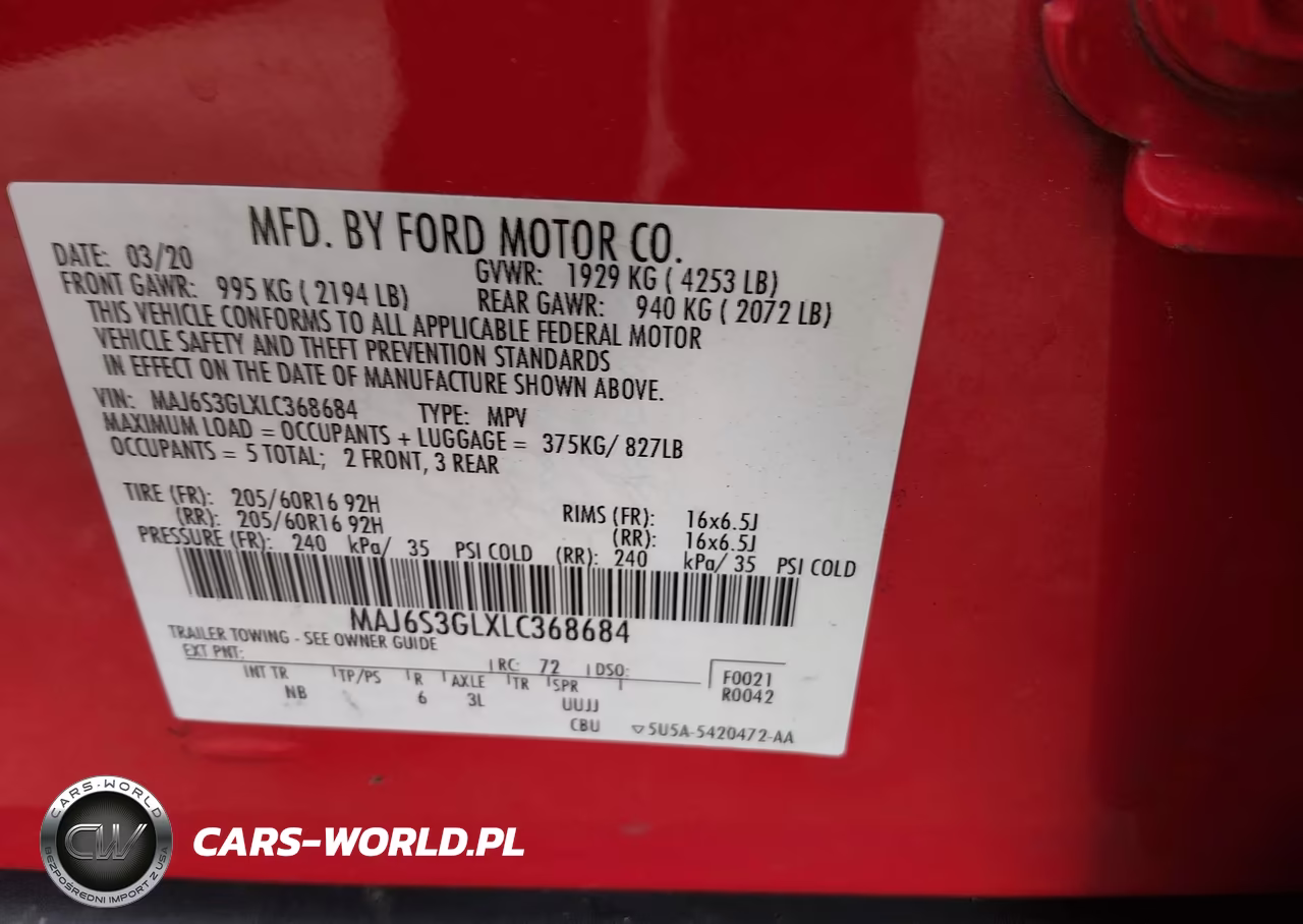 2020 Ford Ecosport Se VIN:MAJ6S3GLXLC368684 - 9