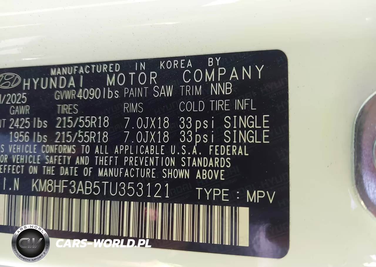 2026 Hyundai Kona Sel Sport VIN:KM8HF3AB5TU353121 - 9