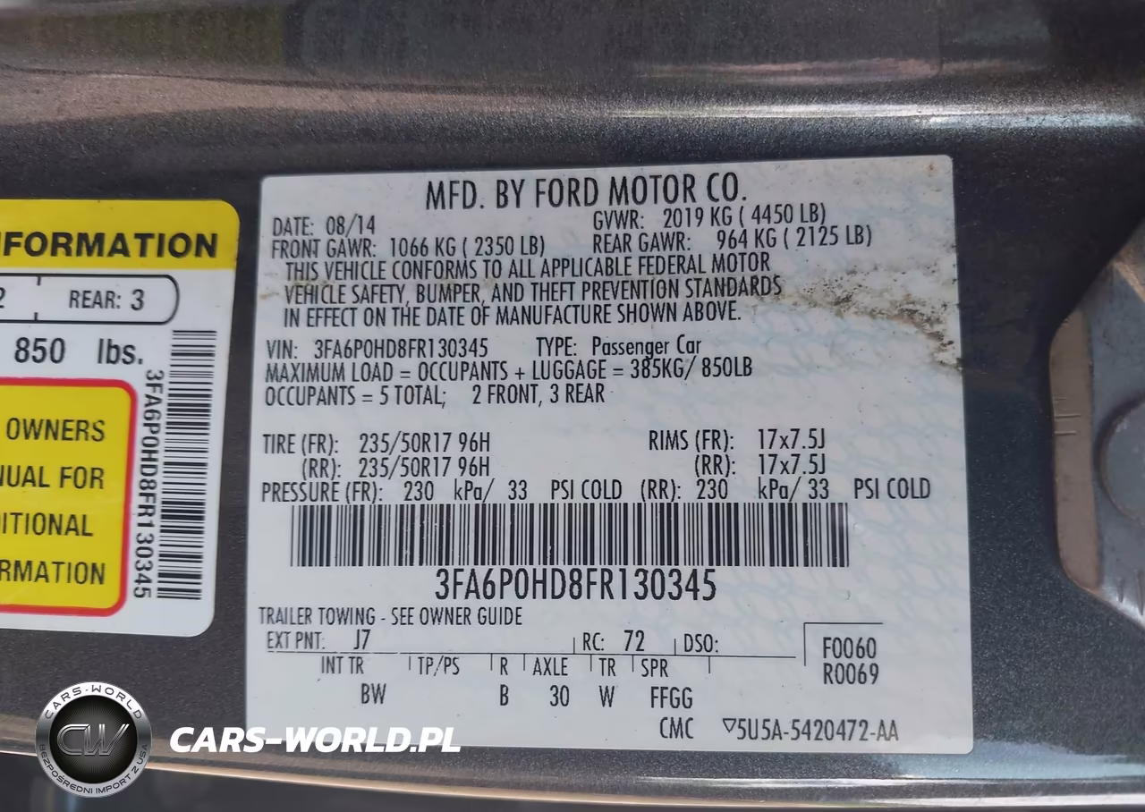 2015 Ford Fusion Se VIN:3FA6P0HD8FR130345 - 9