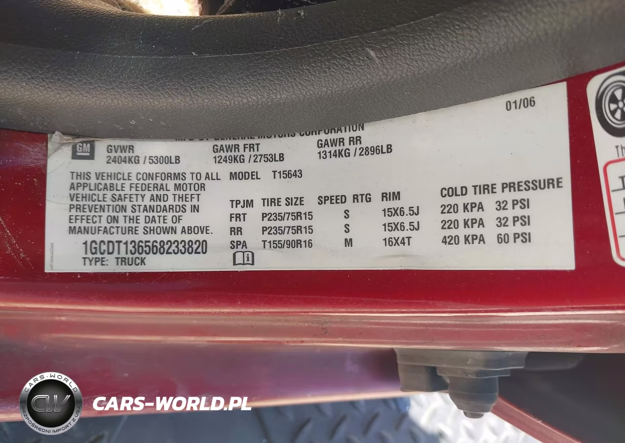 2006 Chevrolet Colorado Lt VIN:1GCDT136568233820 - 9