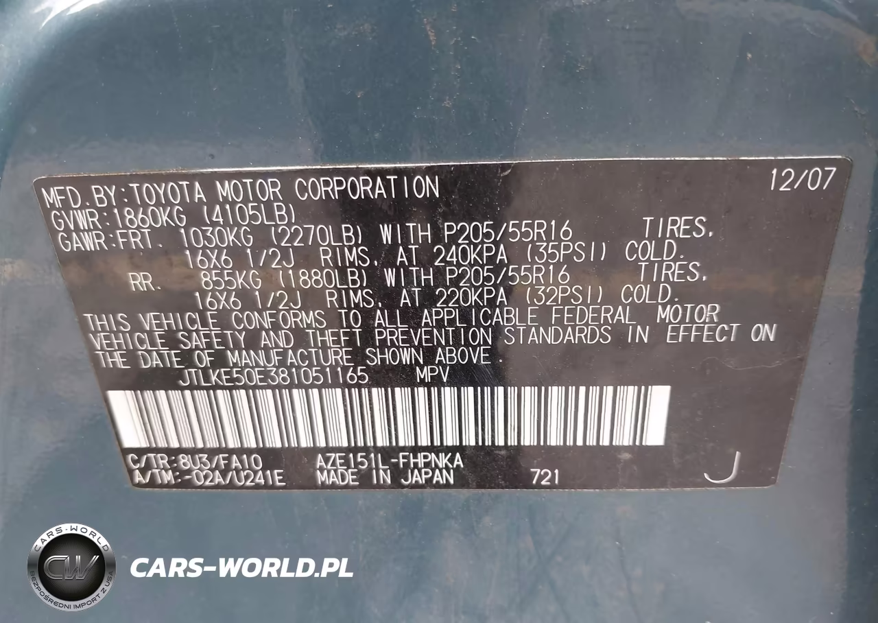 2008 Scion Xb VIN:JTLKE50E381051165 - 9