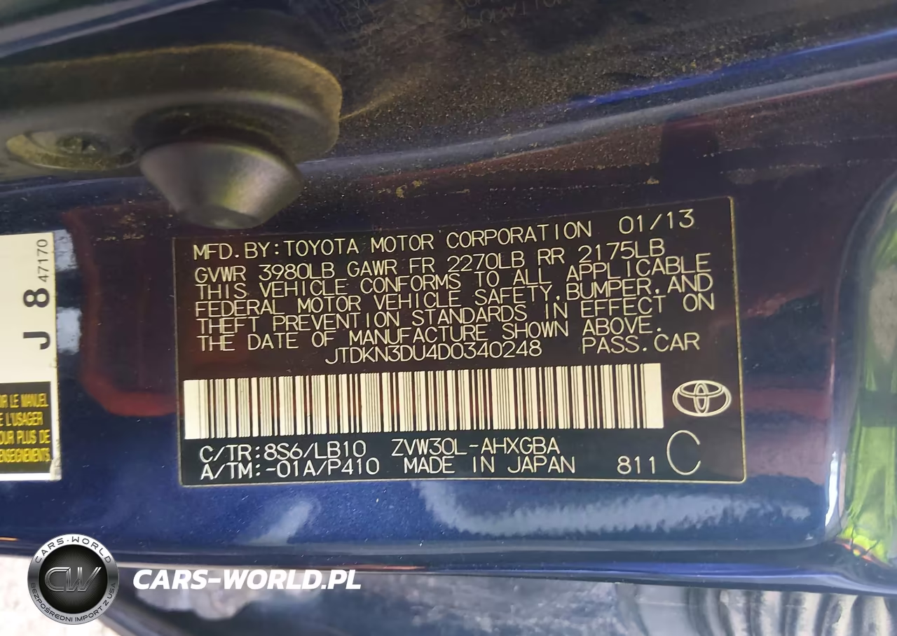 2013 Toyota Prius Four VIN:JTDKN3DU4D0340248 - 9