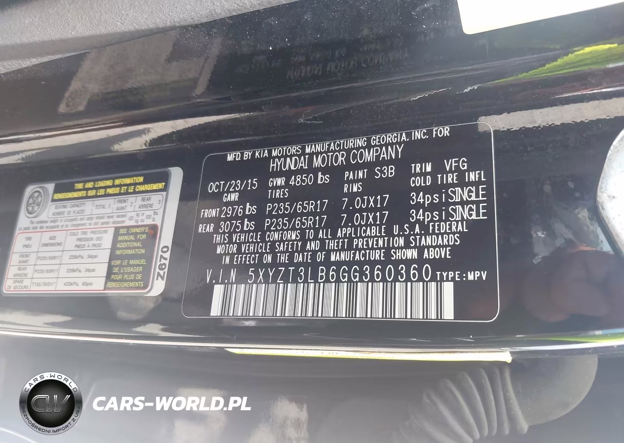 2016 Hyundai Santa Fe Sport 2.4L VIN:5XYZT3LB6GG360360 - 9