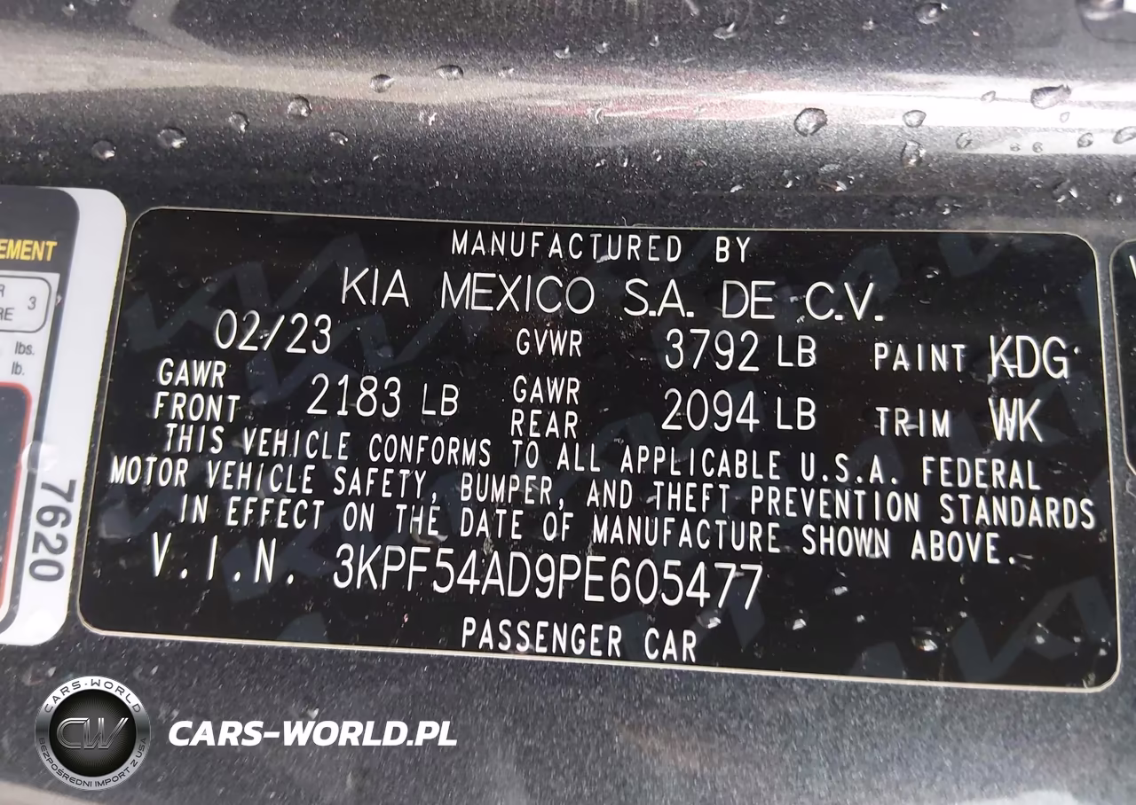 2023 Kia Forte Gt-Line VIN:3KPF54AD9PE605477 - 9