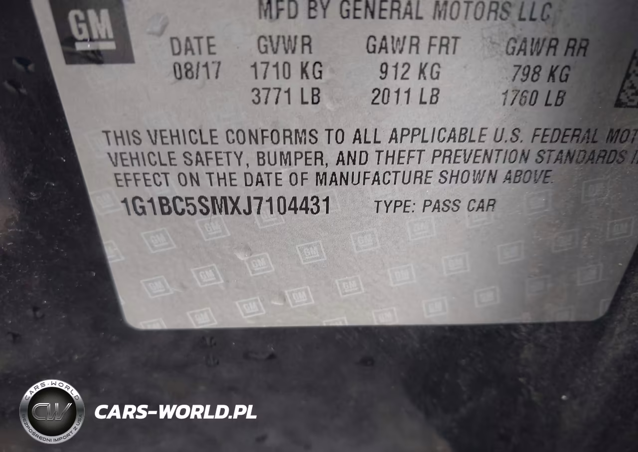 2018 Chevrolet Cruze Ls Auto VIN:1G1BC5SMXJ7104431 - 9