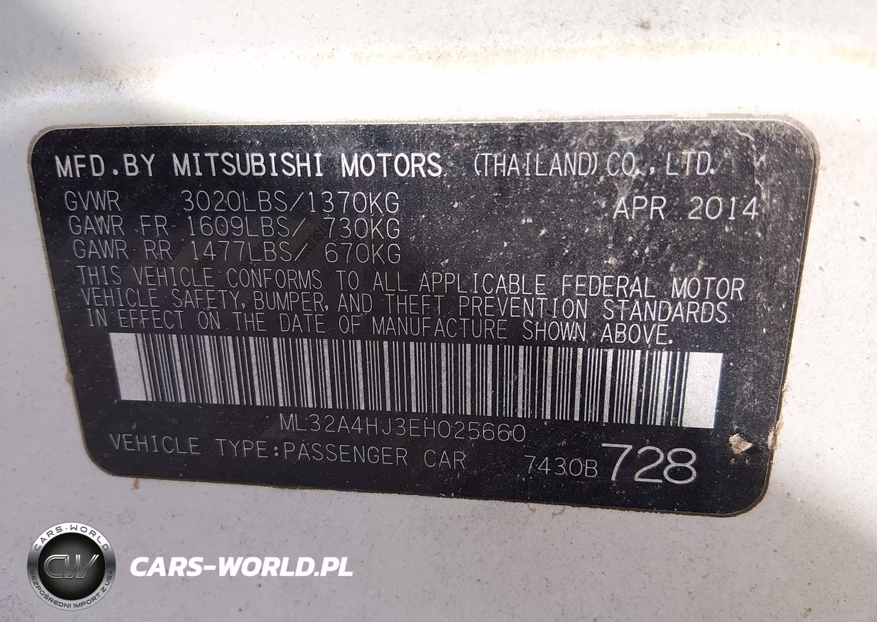 2014 Mitsubishi Mirage Es VIN:ML32A4HJ3EH025660 - 9