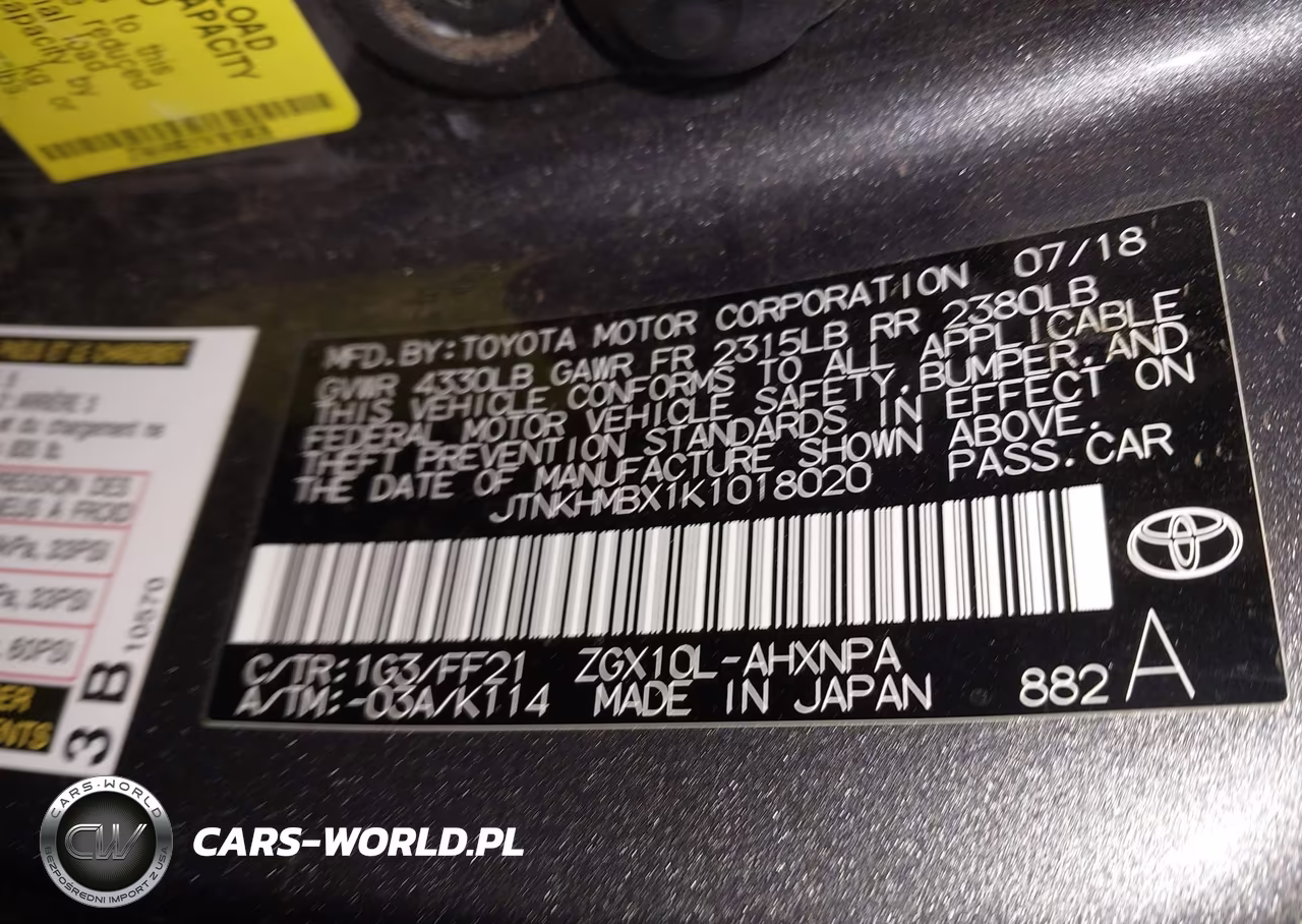 2019 Toyota C-Hr Xle VIN:JTNKHMBX1K1018020 - 9
