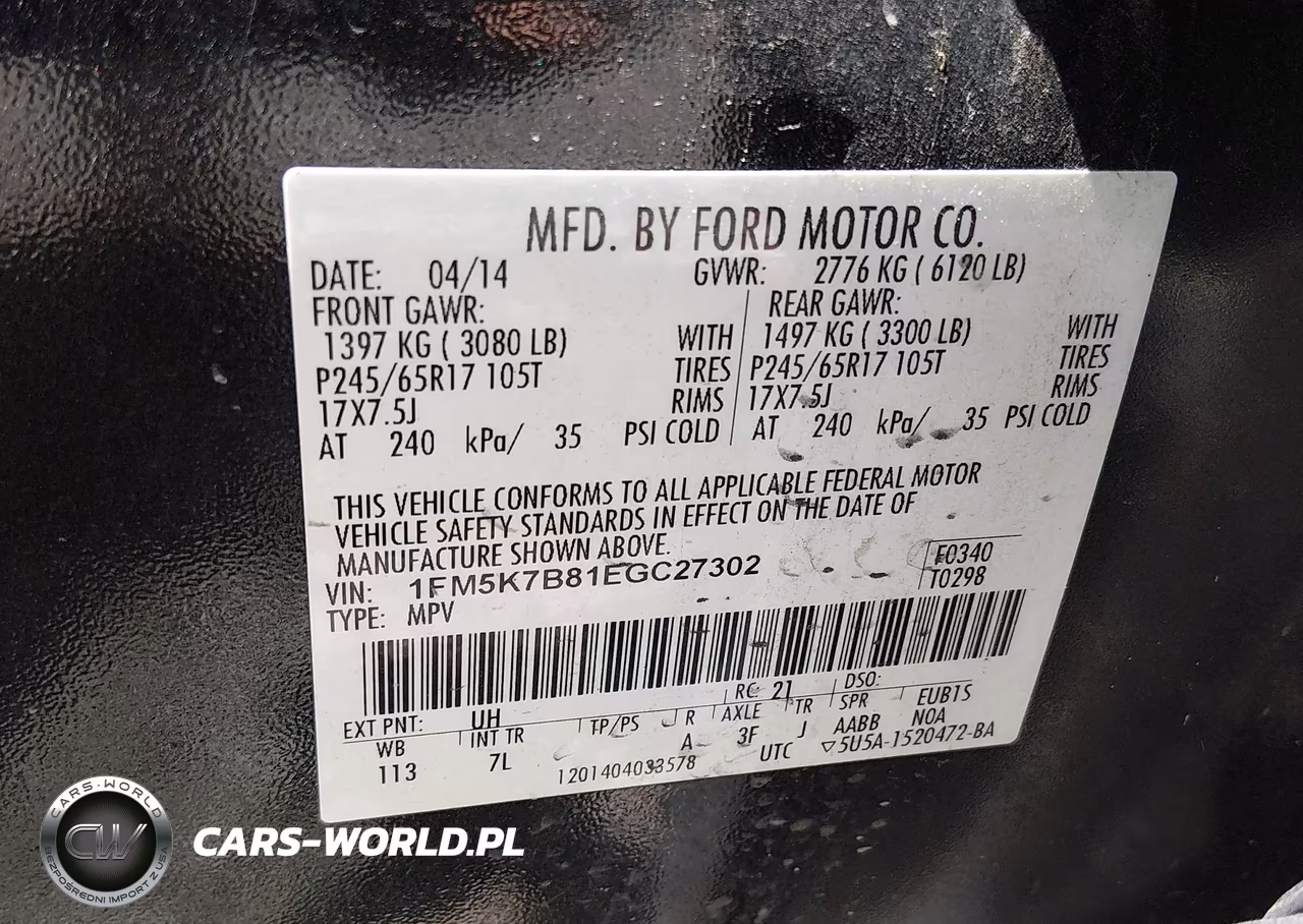 2014 Ford Explorer VIN:1FM5K7B81EGC27302 - 9
