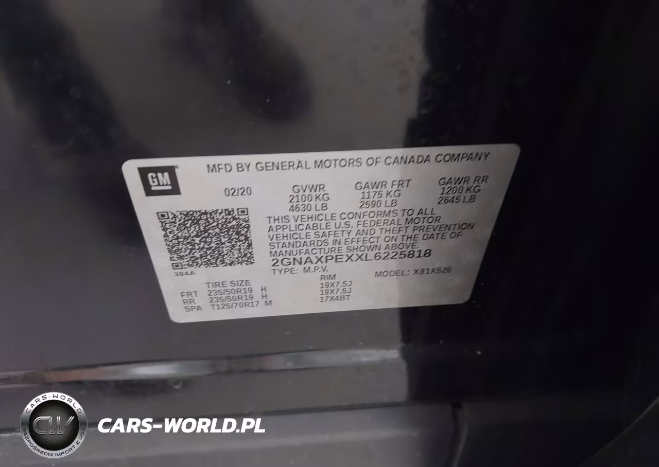2020 Chevrolet Equinox Fwd Premier 2.0L Turbo VIN:2GNAXPEXXL6225818 - 9