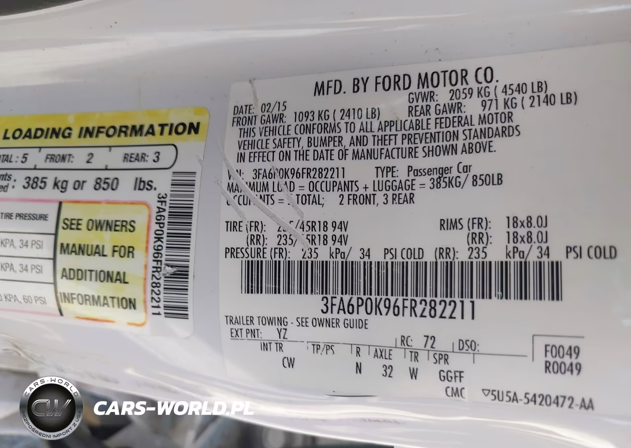 2015 Ford Fusion Titanium VIN:3FA6P0K96FR282211 - 9