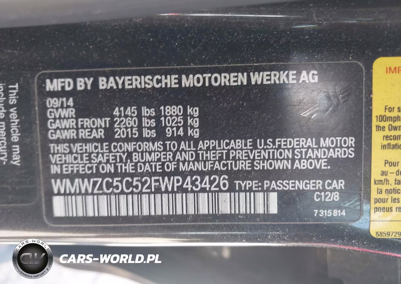 2015 Mini Countryman Cooper S VIN:WMWZC5C52FWP43426 - 9