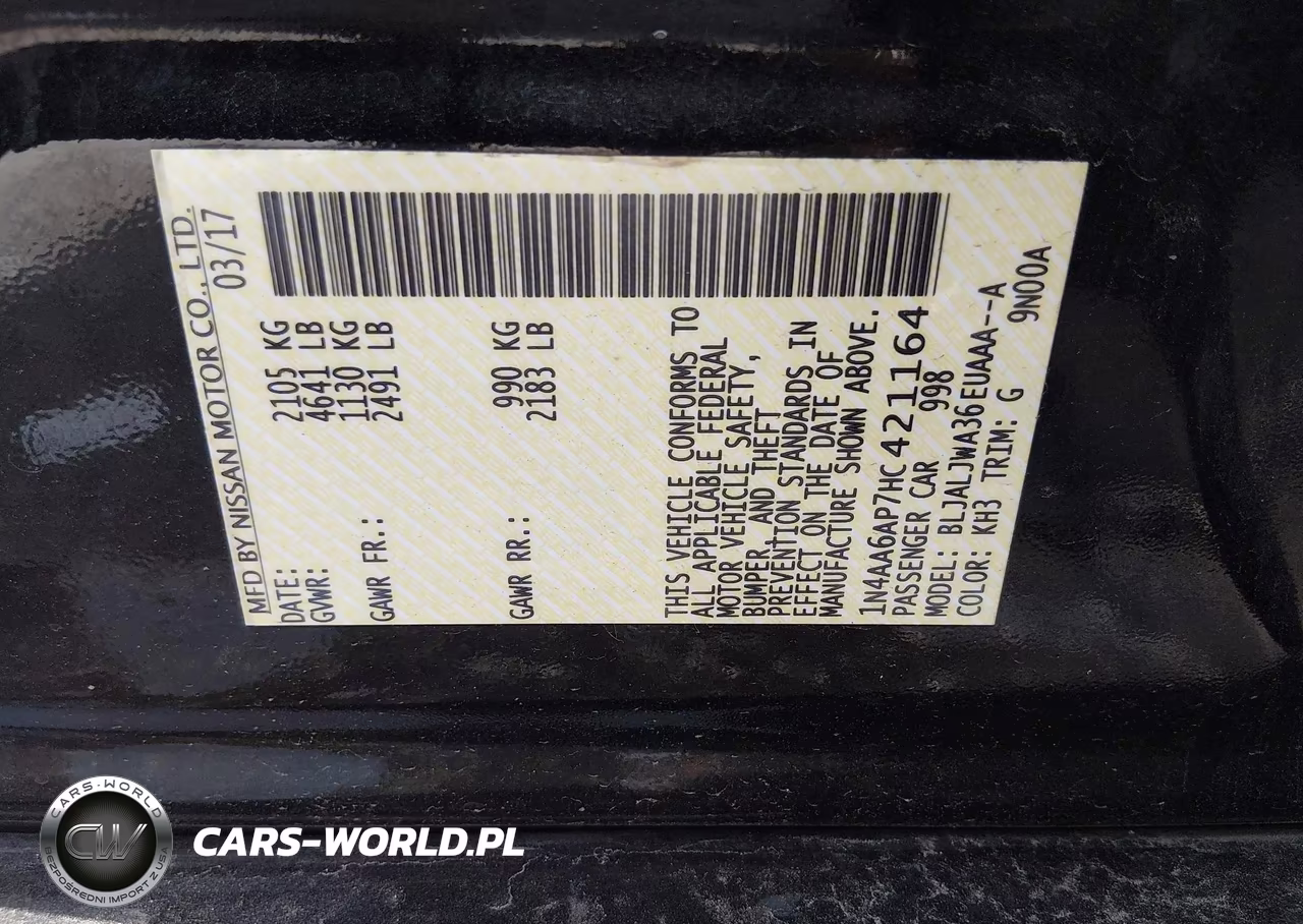 2017 Nissan Maxima 3.5 Sv VIN:1N4AA6AP7HC421164 - 9
