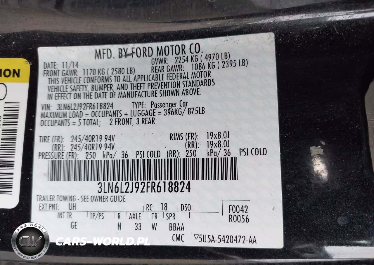 2015 Lincoln Mkz VIN:3LN6L2J92FR618824 - 9