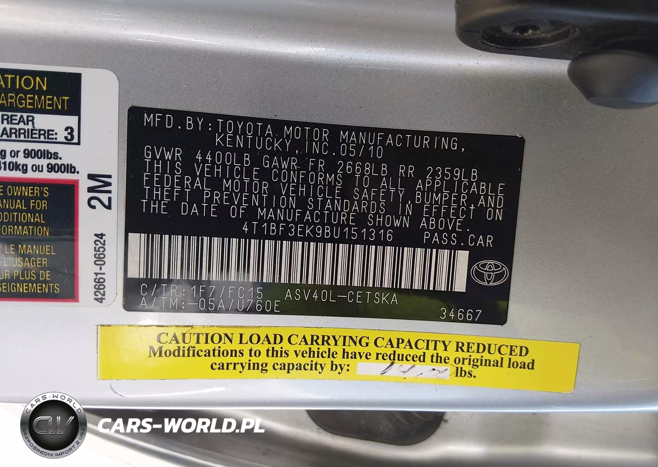2011 Toyota Camry Se VIN:4T1BF3EK9BU151316 - 9
