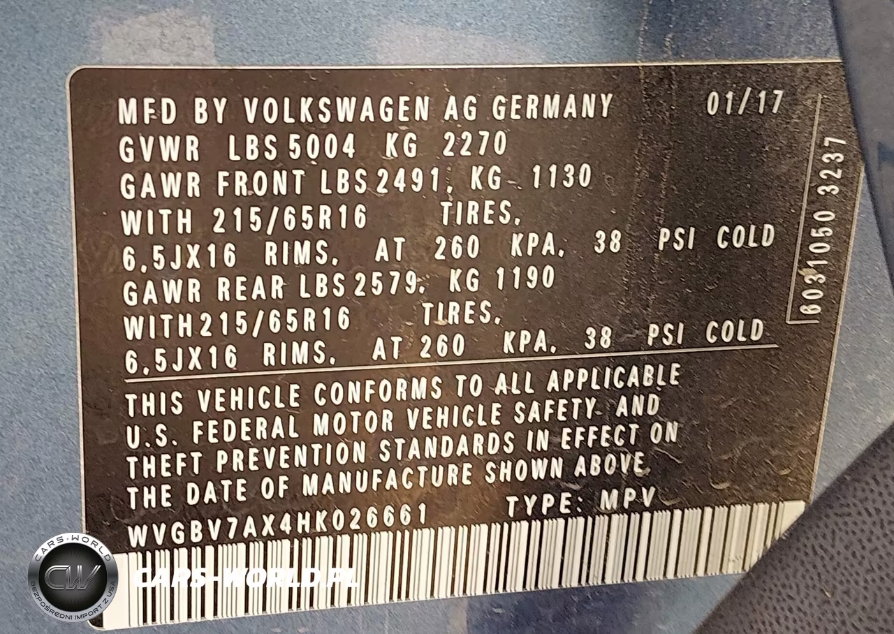 2017 Volkswagen Tiguan 2.0T-2.0T S VIN:WVGBV7AX4HK026661 - 9