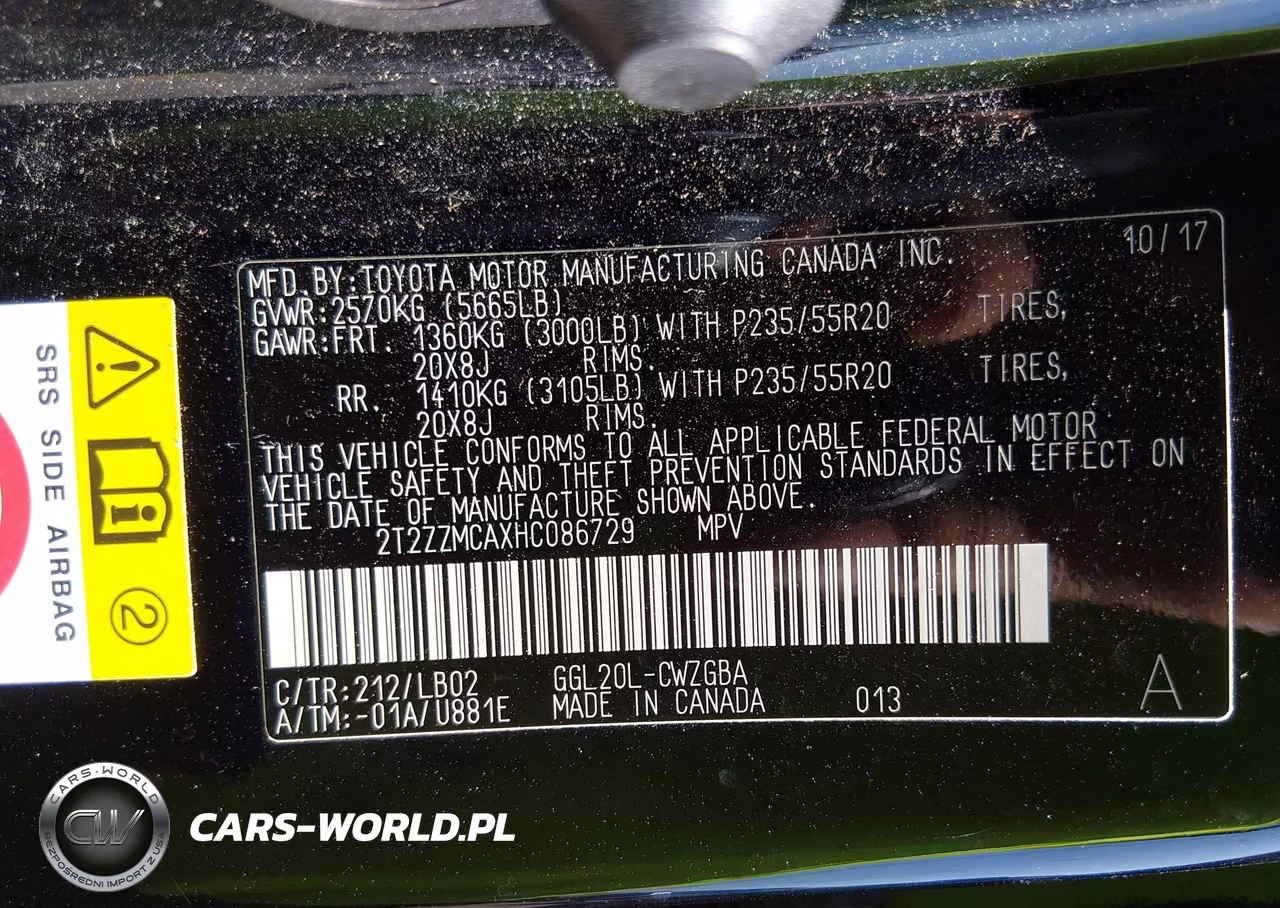 2017 Lexus Rx 350 VIN:2T2ZZMCAXHC086729 - 9