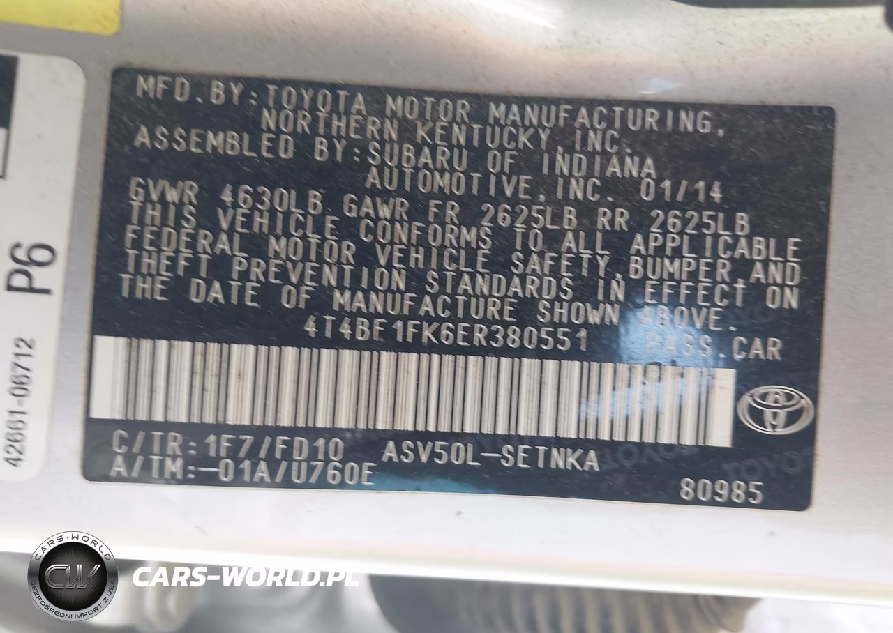 2014 Toyota Camry Le VIN:4T4BF1FK6ER380551 - 9