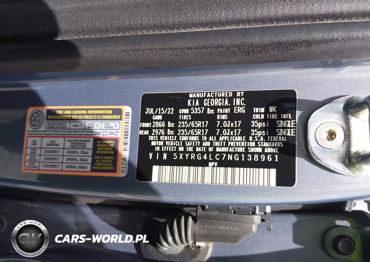 2022 Kia Sorento Lx VIN:5XYRG4LC7NG138961 - 9