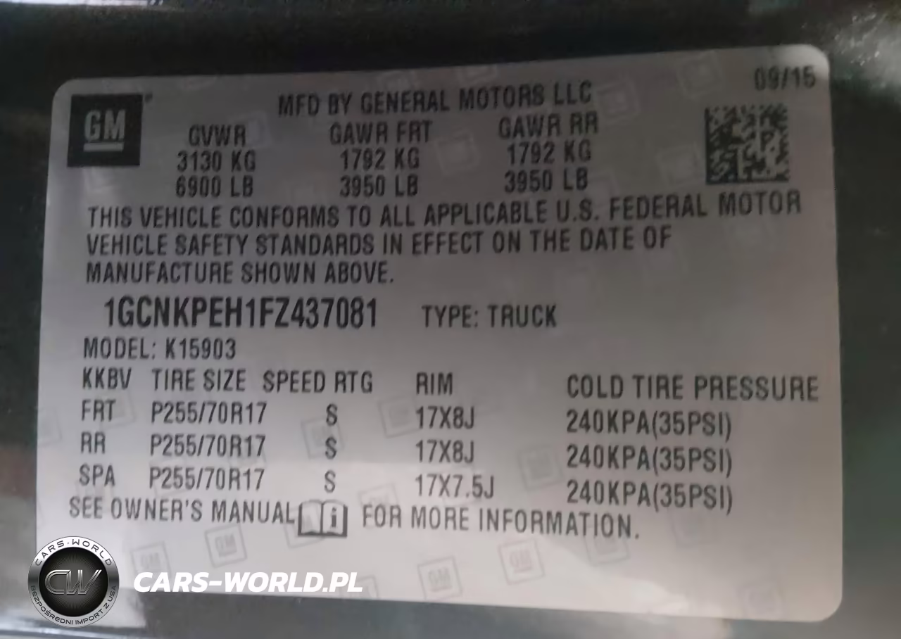 2015 Chevrolet Silverado 1500 Work Truck VIN:1GCNKPEH1FZ437081 - 9