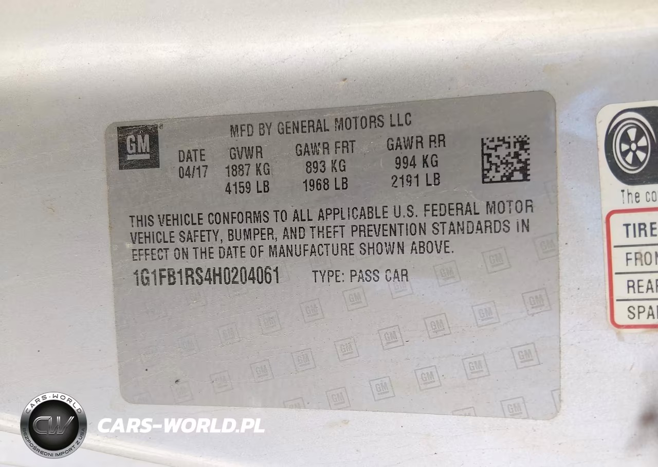 2017 Chevrolet Camaro 1Lt VIN:1G1FB1RS4H0204061 - 9
