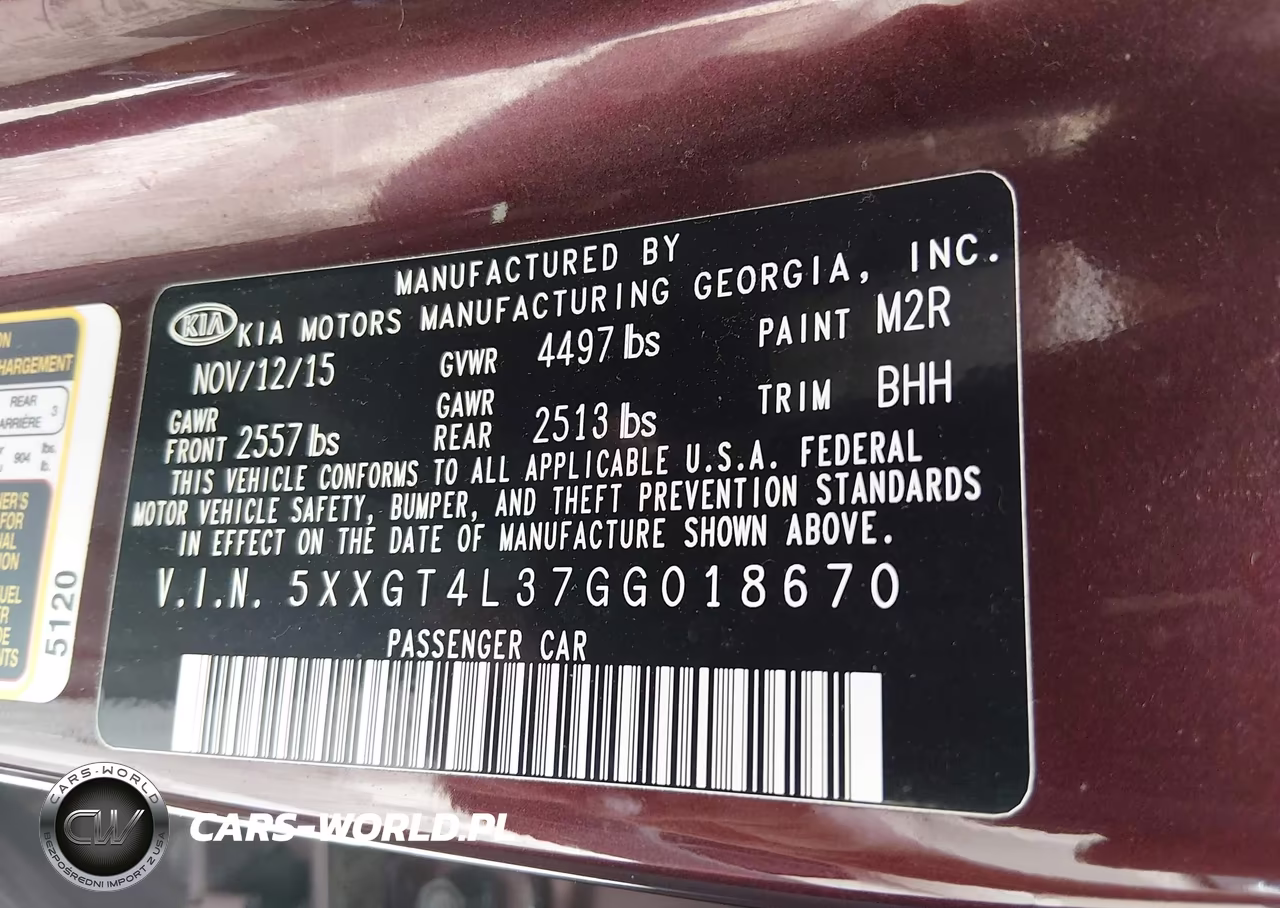 2016 Kia Optima Lx VIN:5XXGT4L37GG018670 - 9