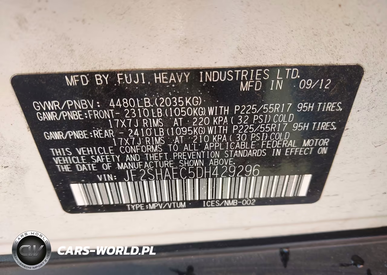 2013 Subaru Forester 2.5X Limited VIN:JF2SHAEC5DH429296 - 9