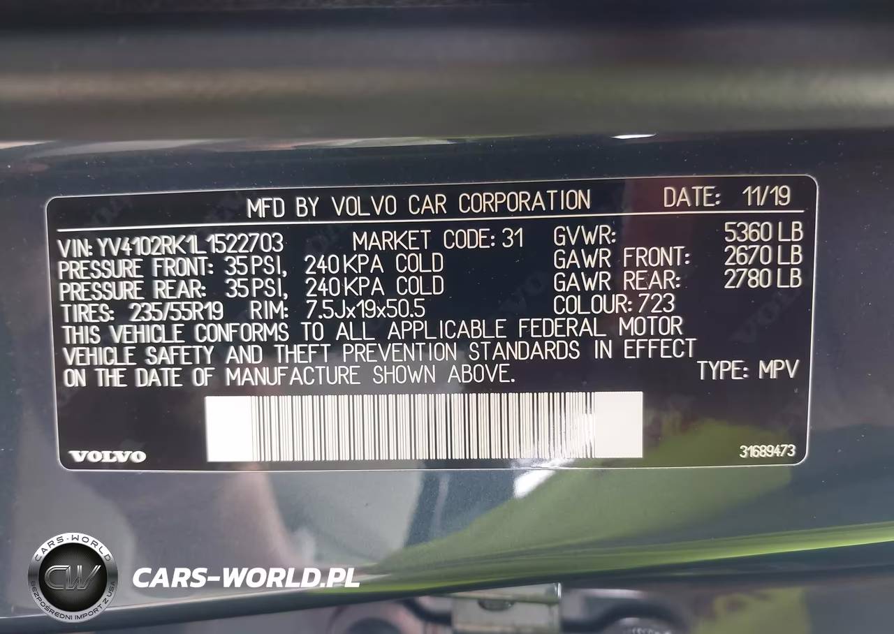 2020 Volvo Xc60 T5 Momentum VIN:YV4102RK1L1522703 - 9