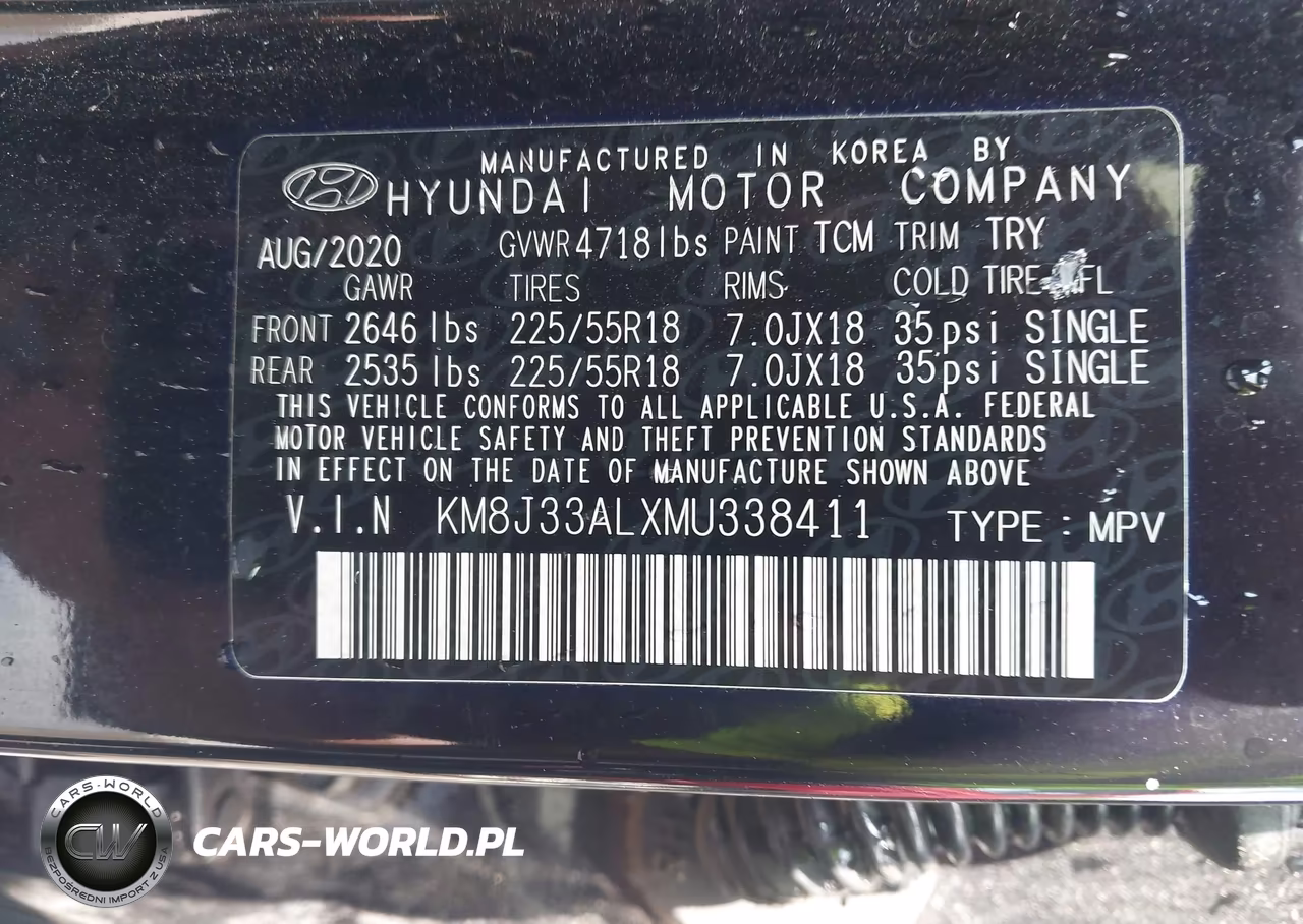 2021 Hyundai Tucson Sel VIN:KM8J33ALXMU338411 - 9
