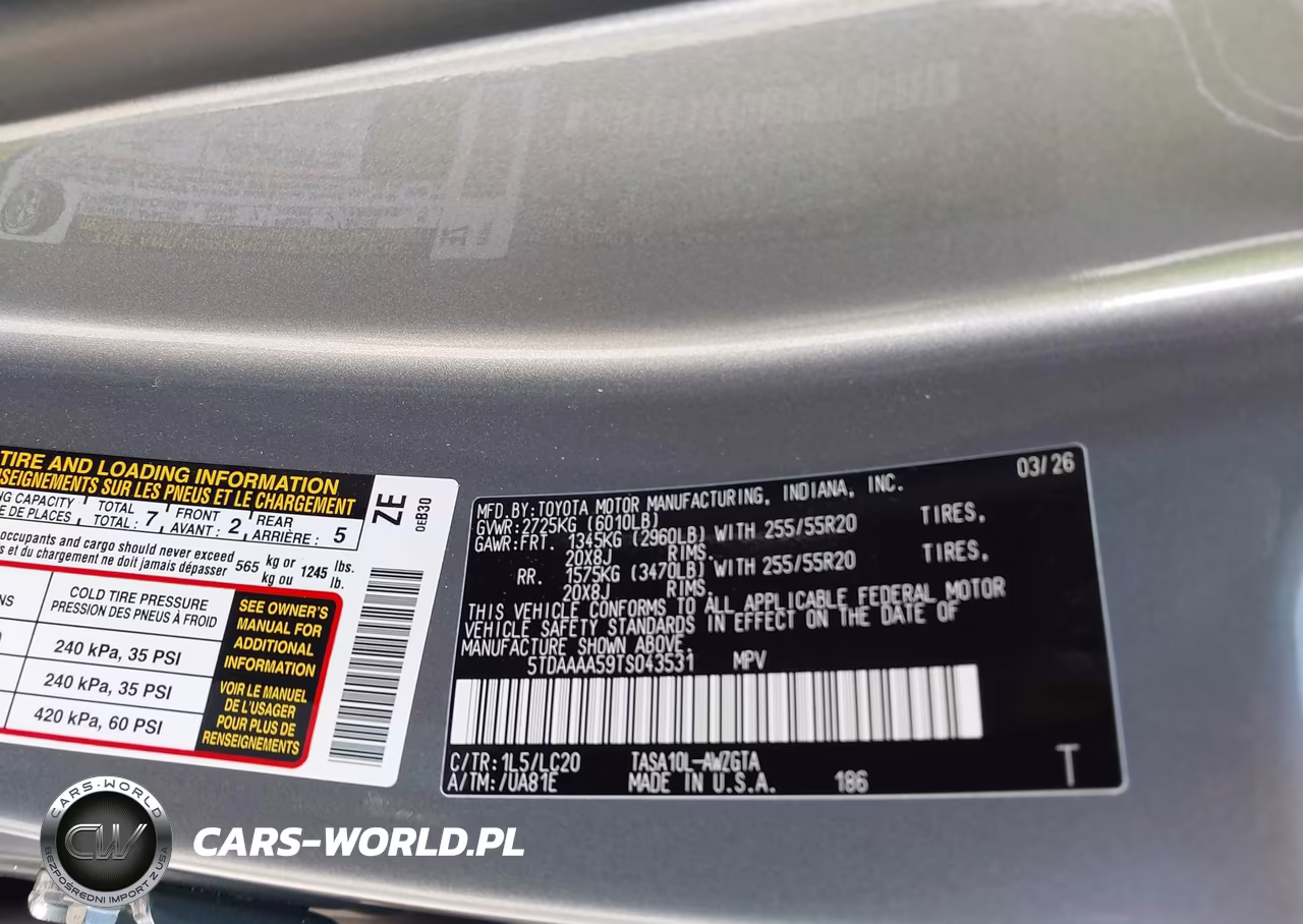 2026 Toyota Grand Highlander Limited VIN:5TDAAAA59TS043531 - 9
