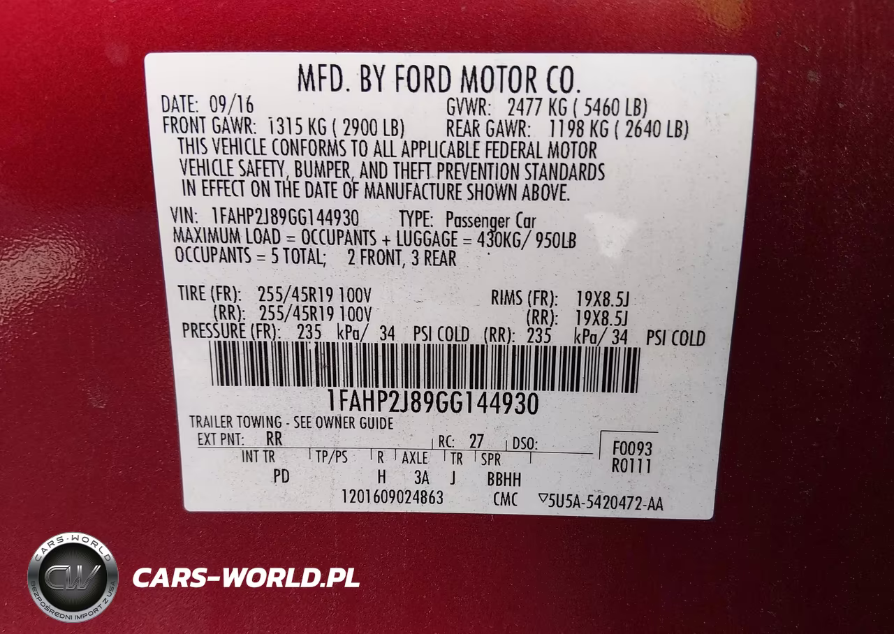 2016 Ford Taurus Limited VIN:1FAHP2J89GG144930 - 9