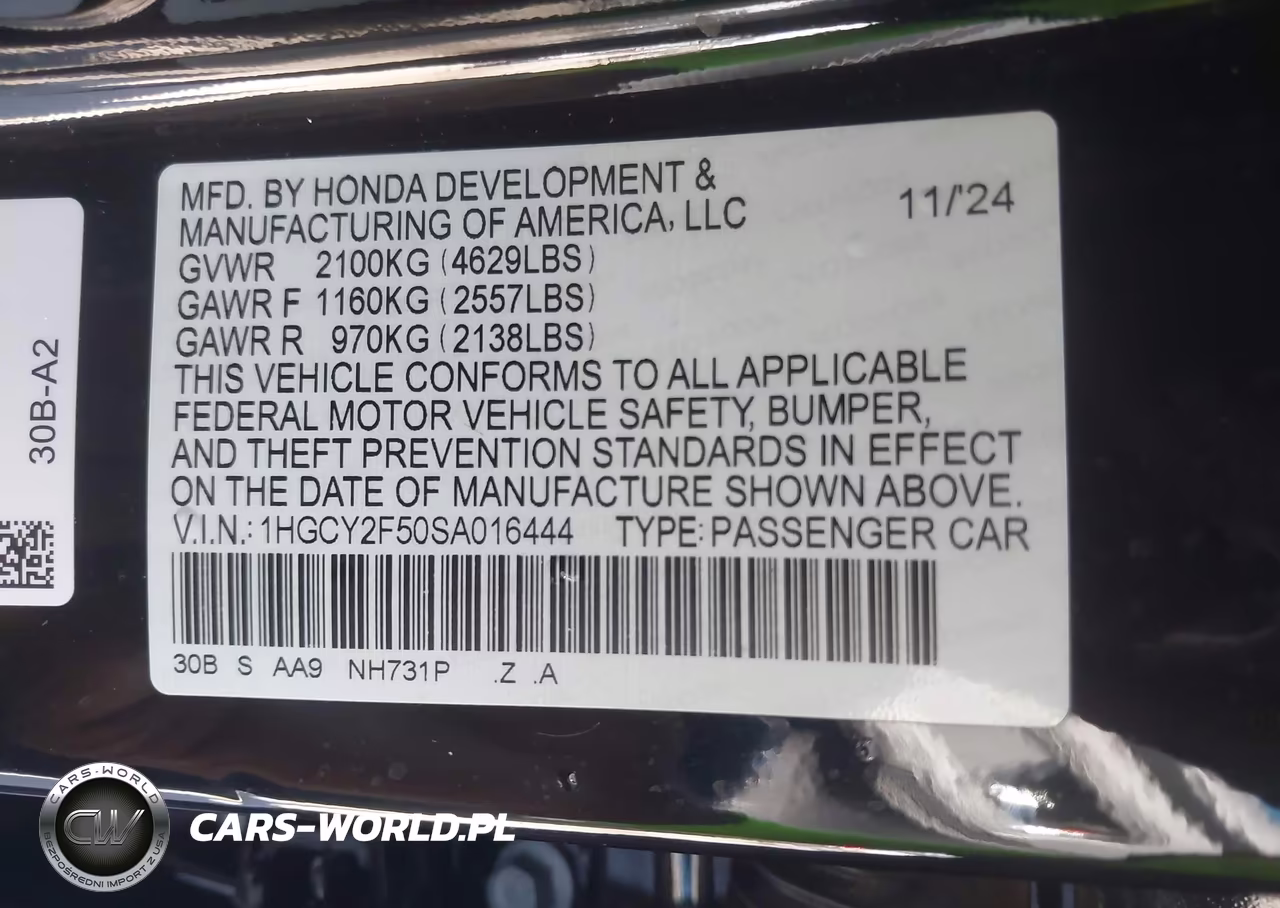 2025 Honda Accord Hybrid Sport VIN:1HGCY2F50SA016444 - 9