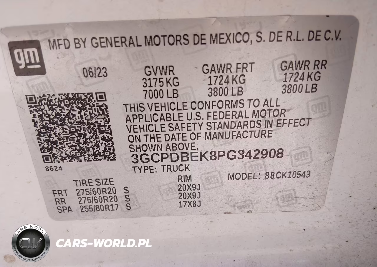 2023 Chevrolet Silverado 1500 4Wd Short Bed Custom VIN:3GCPDBEK8PG342908 - 9