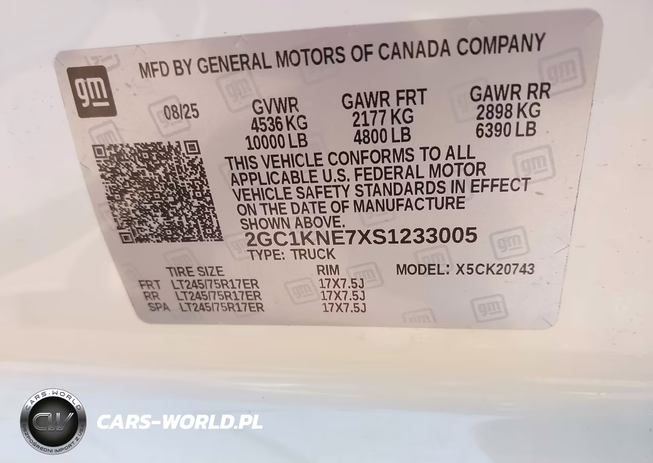 2025 Chevrolet Silverado 2500Hd 4Wd Standard Bed Lt VIN:2GC1KNE7XS1233005 - 9