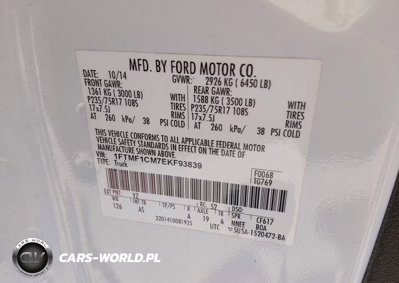 2014 Ford F-150 Xl VIN:1FTMF1CM7EKF93839 - 9