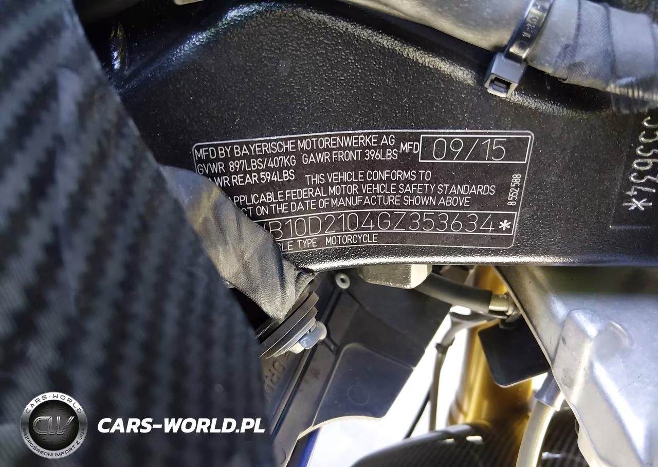 2016 BMW S 1000 Rr VIN:WB10D2104GZ353634 - 10